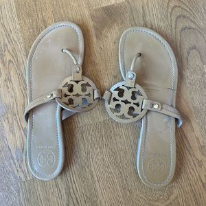 Tory Burch Miller Sand Patent Sandals